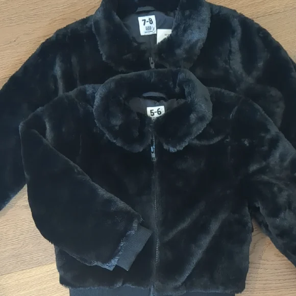Cotton On Kids Black Fuzzy Jacket - Picture 2 of 10